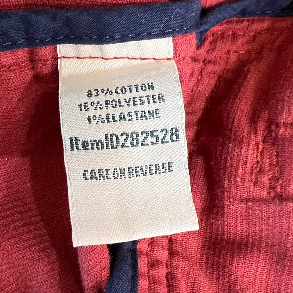 L.L. Bean Deep Rust Red Corduroy Utility Jacket Button Front Size Large - Picture 5 of 7